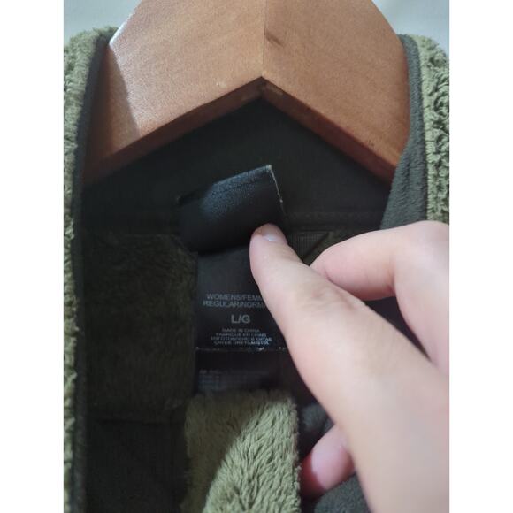 The North Face Green Fleece Zip Up Jacket - Picture 3 of 5